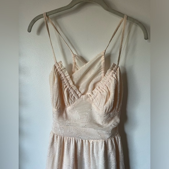 Wild Fable Ivory Sand Tard Jacquard Dress Strappy
Backless Women's S Small NEW - Picture 3 of 13